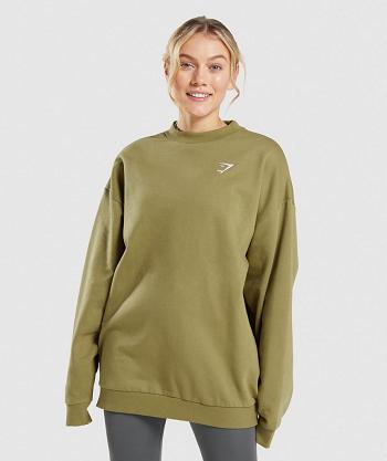 Gymshark Training Oversized Sweatshirt Ženske Accessories Zelene | HR 3769SGL